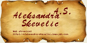 Aleksandra Skevelić vizit kartica